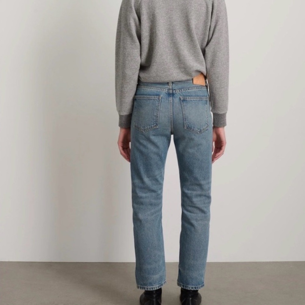 B Sides Arts Mid High Straight Patchwork Jeans - image 2